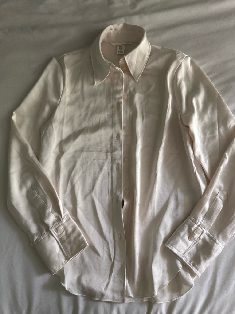 H&M Ivory Button-Up Shirt